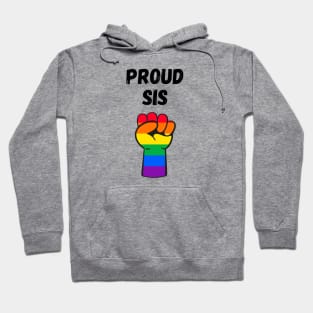 Proud Sis Rainbow Pride T Shirt Design Hoodie